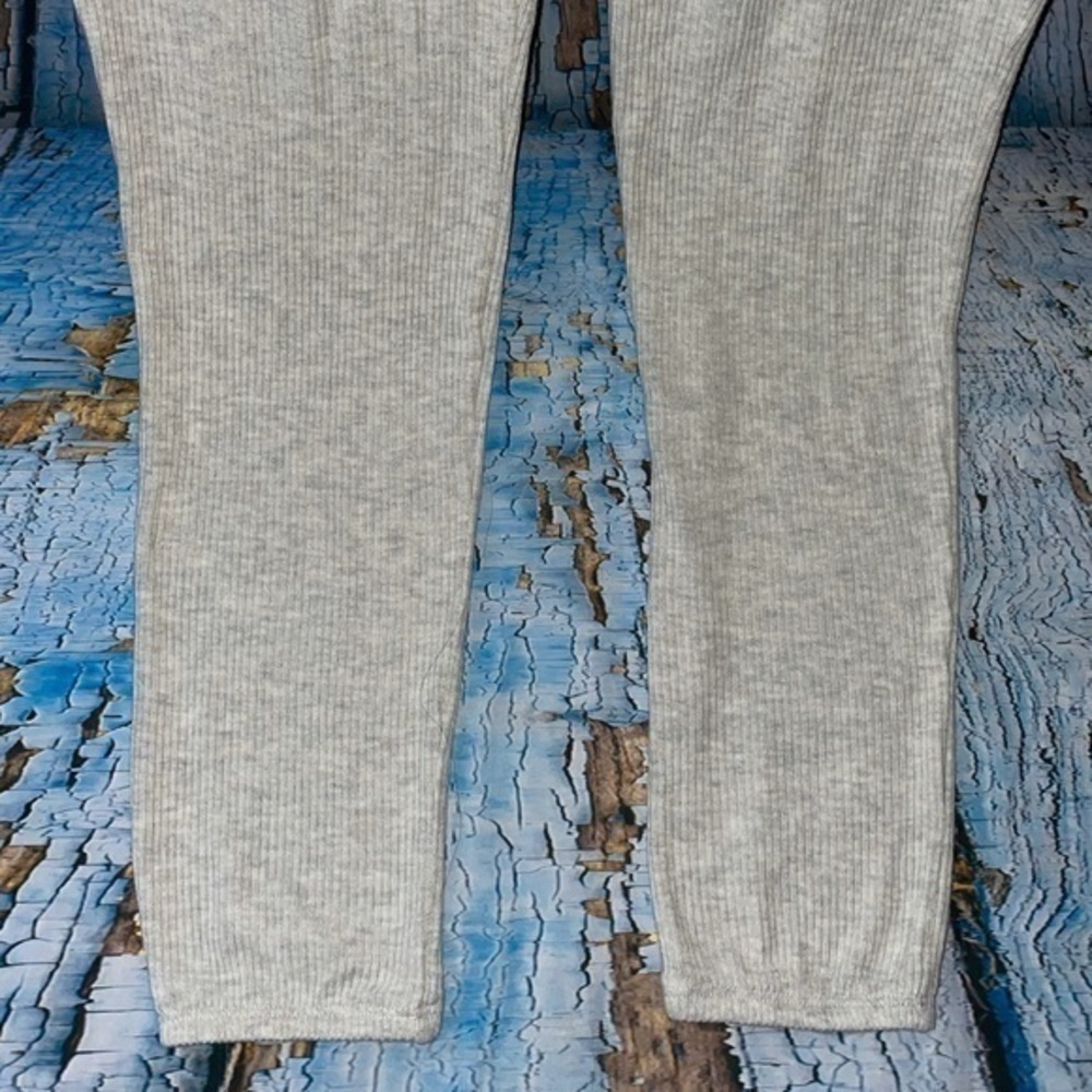 Spiritual Gangster Racerback Ballet Rib Super Soft 1 Piece Heather Grey Jumpsuit - Picture 10 of 14